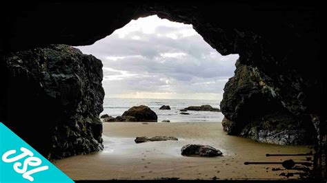 HIDDEN Sea Caves, a Beach WATERFALL and The Goonies Rock - Oregon Coastal ADVENTURE - YouTube