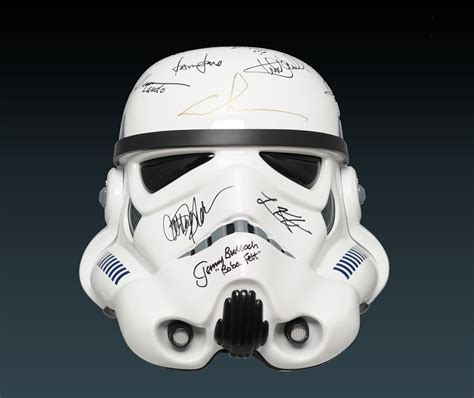 Charity Auction for STAR WARS Stormtrooper Helmet Signed by George Lucas, Harrison Ford, and ...