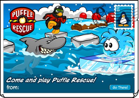 Puffle Rescue Postcard | Club Penguin Rewritten Wiki | Fandom
