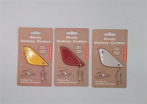 KIKKERLAND Birdy Box Cutter Safety Package Opener Safe Cutting Tool ...