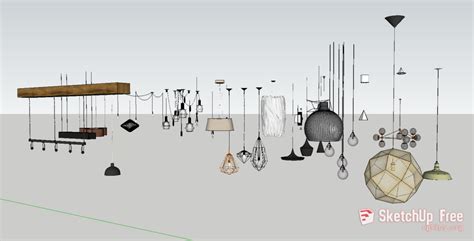 980 Ceiling Light Sketchup Model Free Download | Sketchup model ...