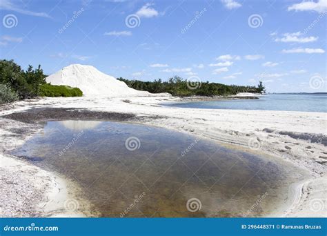 Little Stirrup Cay Tourist Island with Additional Sand Stock Image ...