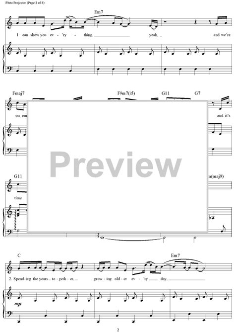 Pluto Projector" Sheet Music by Rex Orange County for Piano/Vocal ...