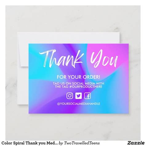 Small Business Thank You Cards & Templates | Zazzle | Business thank you cards, Thank you card ...