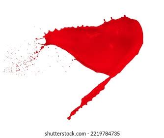 Red Paint Splash Isolated On White Stock Photo 2219784735 | Shutterstock