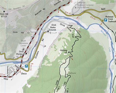 Redwood National and State Parks trail map