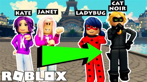 Miraculous Roleplay on Roblox! | Janet and Kate Become Ladybug and Cat ...