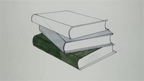 How To Draw A Stack Of Books