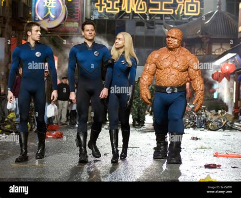 Fantastic Four - Rise of the Silver Surfer / Fantastic Four (v.l.n.r.): Human Torch (CHRIS EVANS ...