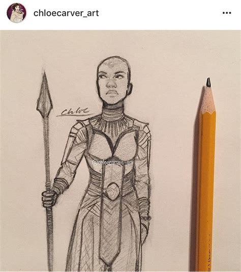 okoye (black panther) by chloe carver | @ chloecarver_art on instagram ...