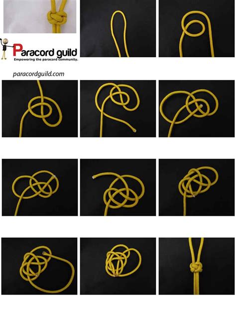 How to make a lanyard knot - Paracord guild | Lanyard knot, Overhand ...