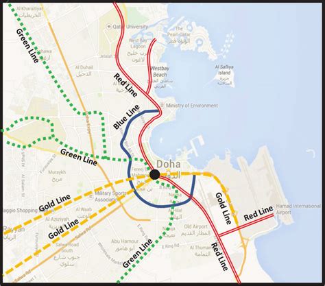 Qatar Metro Network Map