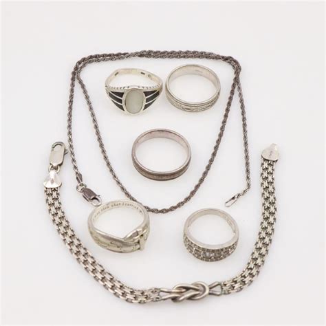 Sterling Silver Jewelry, 7 Pieces | Property Room