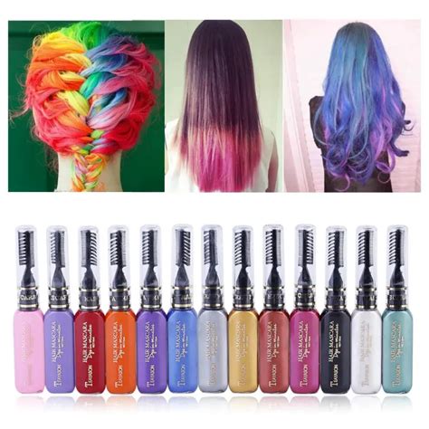 Aliexpress.com : Buy 12 Colors Beauty Women Hair Color 12 Colors Hair ...