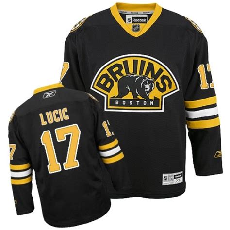 Youth Boston Bruins Milan Lucic Reebok Authentic Third Jersey - Black