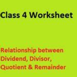 Relationship between Dividend, Divisor, Quotient and Remainder Class 4 ...