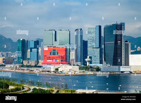 View of dense urban cityscape and high-rise towers in Kowloon Bay Stock Photo, Royalty Free ...