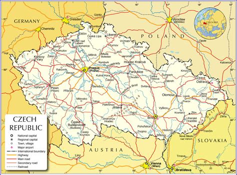 Political Map of Czech Republic - Nations Online Project