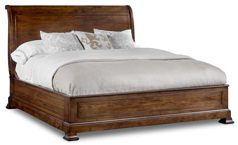 Hooker Furniture Archivist 5447-90466B King Sleigh Bed with Platform Footboard | Baer's ...