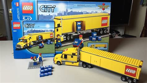 Lego City Semi Truck - Speed Build and Review. Set 3221 - YouTube