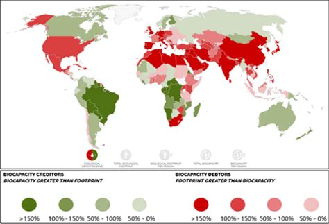 Creditors and debtors of global biocapacity by map. Source: 2021... | Download Scientific Diagram