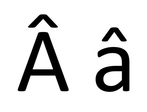 Faire le A chapeau (circonflexe) majuscule et minuscule - Â, â