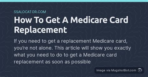 How To Get A Medicare Card Replacement