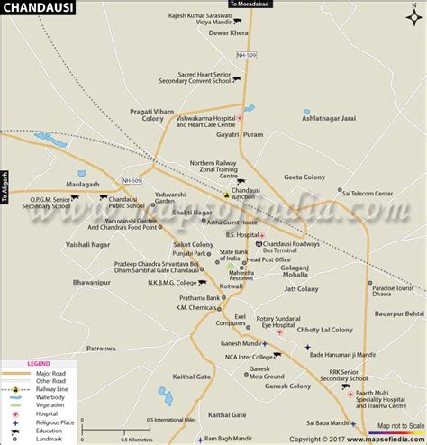 Map Of Moradabad City