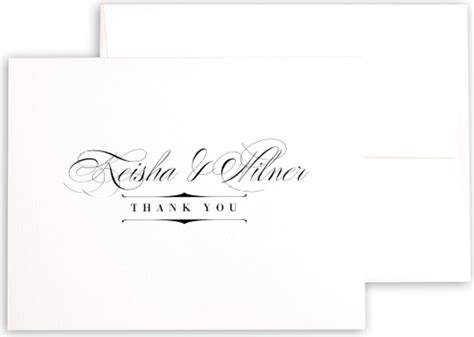 Monogram Thank You Notes | Thank You Card, Personalized, Wedding Gift Thank You - Documents and ...