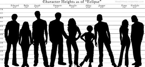 Twilight Series Fan Art: Chart: Character Heights Comparison | Twilight ...