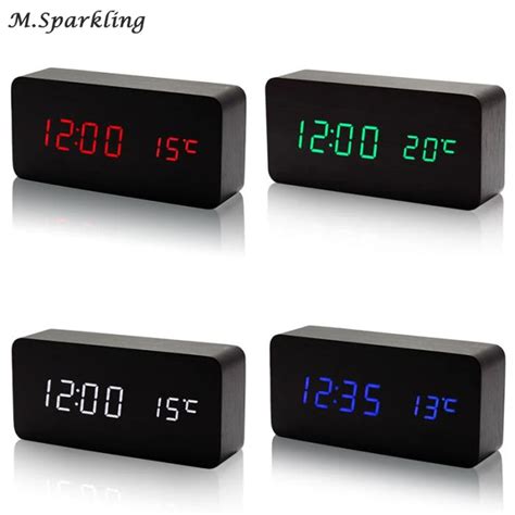 M.Sparkling Control Calendar LED Display Electronic Desktop Digital ...