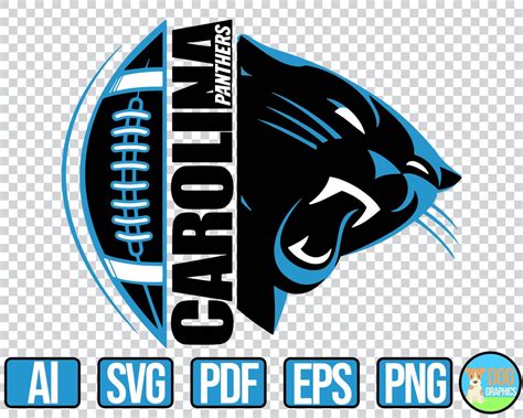 Carolina Panthers SVG NFL Football Sports Logo for Cricut | Etsy