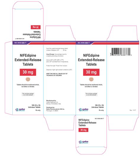 NIFEDIPINE tablet, extended release