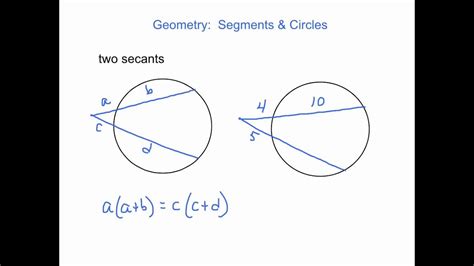 Geometry: Segments & Circles - YouTube