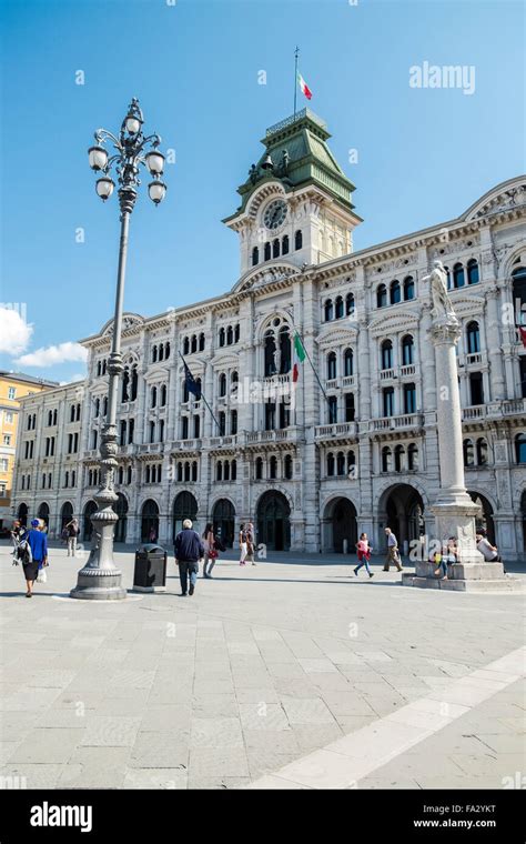 Piazza de la Unita, Trieste centre. Italy, Europe Stock Photo - Alamy