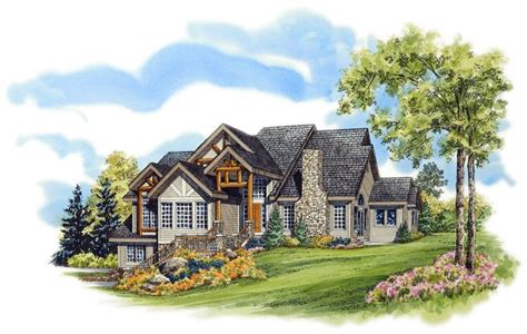 Plan 11594KN: 4-Bed Mountain Home Plan with Drive-under Garage ...