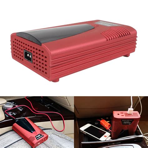 200W DC 12V to AC 220V Car Charger Auto Power Inverter Charger With USB ...