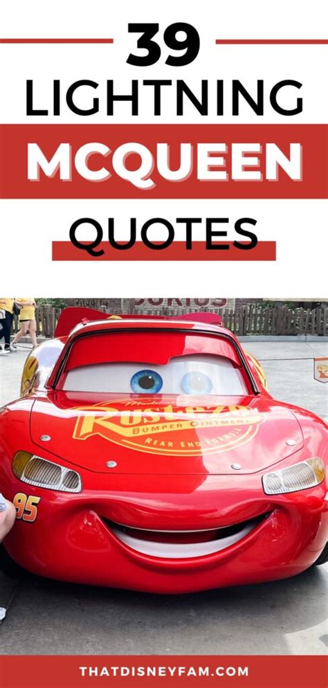 40 Lightning McQueen Quotes That'll Have You Zipping Around The Track - That Disney Fam