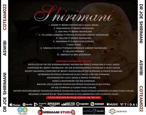 Joe Shirimani Reveals Tracklist for Upcoming Album “Aswibi” – Mathonsi Media Express