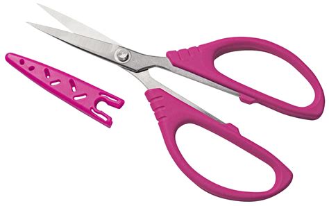 5 1/2" Larger Finger Loop Serrated Scissors | Fabric scissors, Embroidery scissors, Finger loops