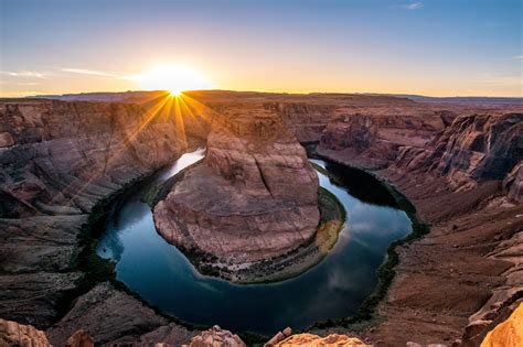 Sunset at Horseshoe Bend, Arizona : r/pics