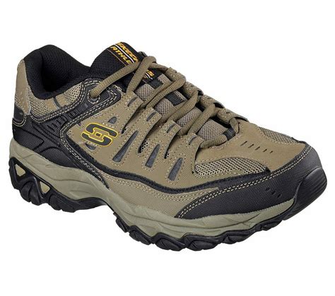 Skechers shoes 4E Wide Width Men's Pebble Memory Foam Leather Sporty ...