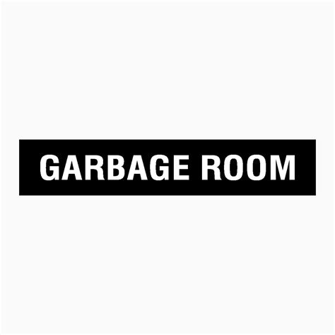 GARBAGE ROOM SIGN - Door Statutory Signage – Get signs