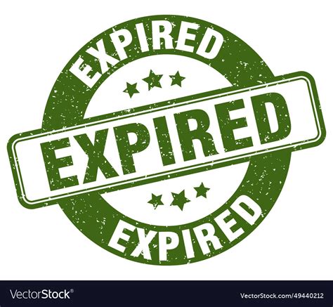 Expired stamp expired label round grunge sign Vector Image