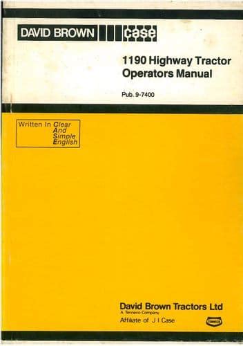 David Brown Tractor Manuals