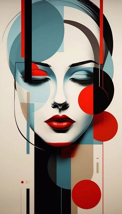 Abstract face - DicPic Canvas in 2024 | Pop art painting, Art deco ...