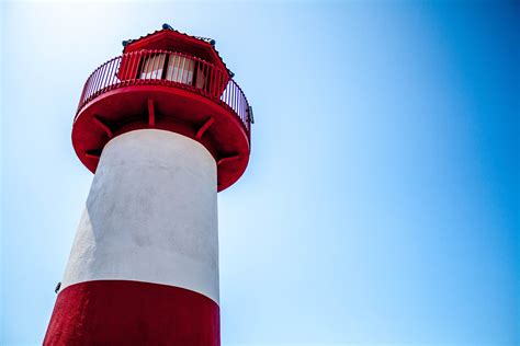 Free Images : lighthouse, white, red, vehicle, tower, blue, scene ...