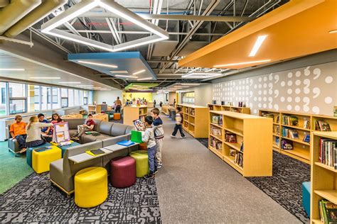 DLA Architects Inspiring Learning Everywhere - DLA Architects | School library design, Public ...