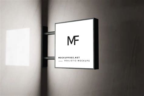 Light box Sign Mockups - Mockup Free