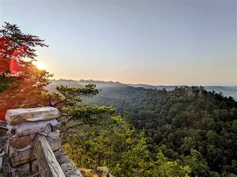 September Sunrise at Chimney Top Rock — Kentucky Hiker Project